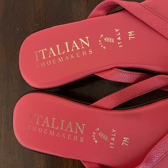 Italian shoe makers made in Italy Women's coral Sandals size 7 - Picture 3 of 6